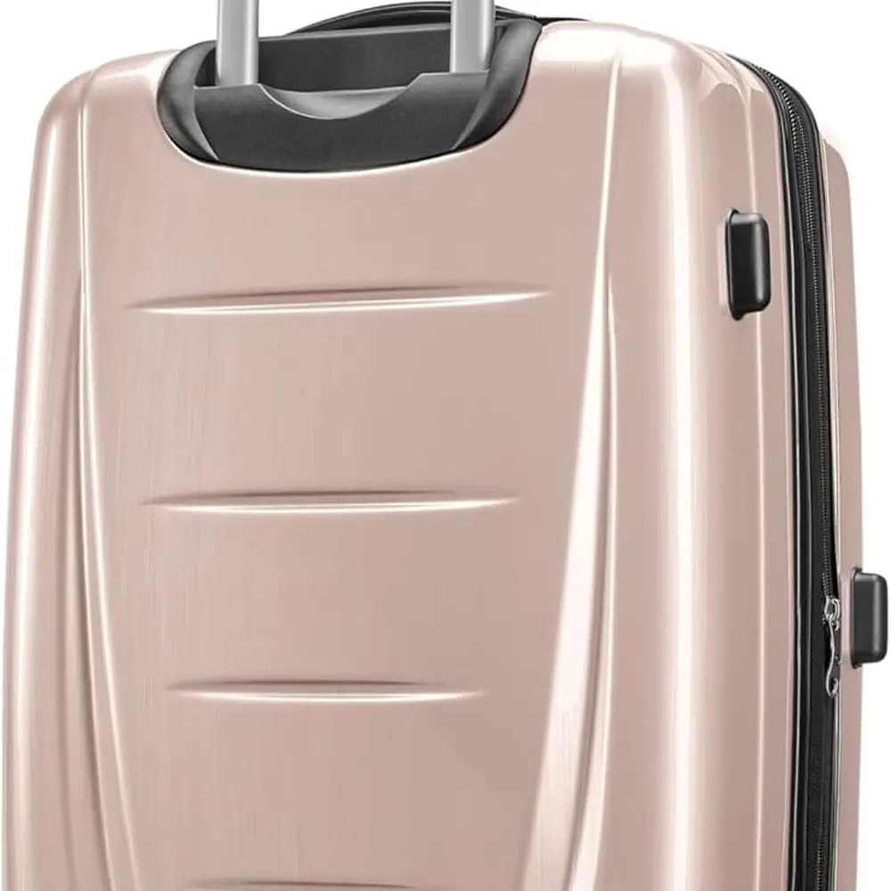 Bagagem giratória rígida expansível média de 24 polegadas em rosa Artic