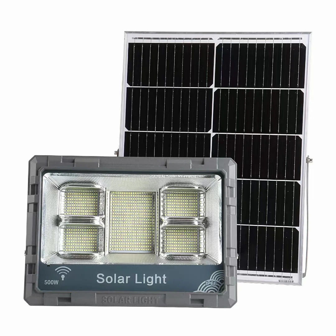 100W Outdoor LED Solar Floodlights with Motion Sensor IP66 Rated Outdoor Lighting