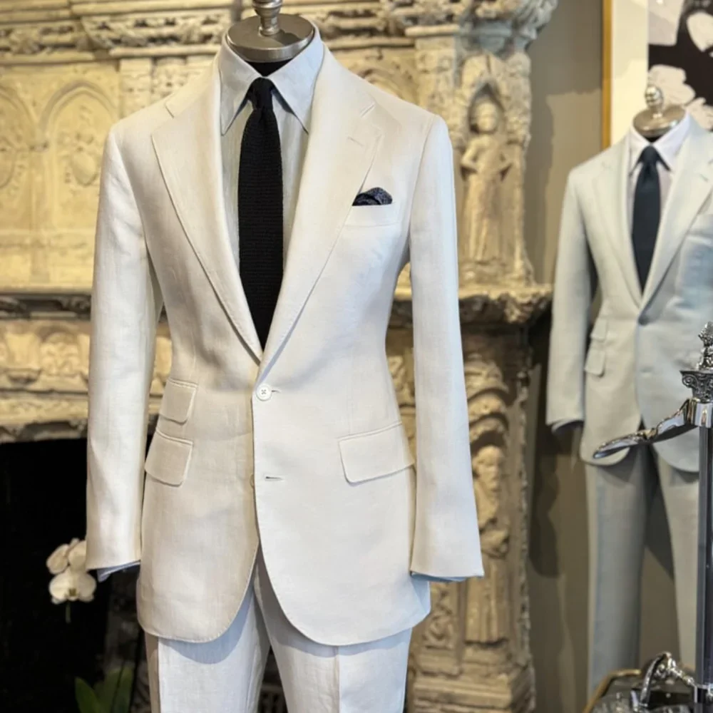 

Элегантный мужской костюм, двубортный деловой пиджак, смокинг жениха, облегающий пиджак-двойка, брюки