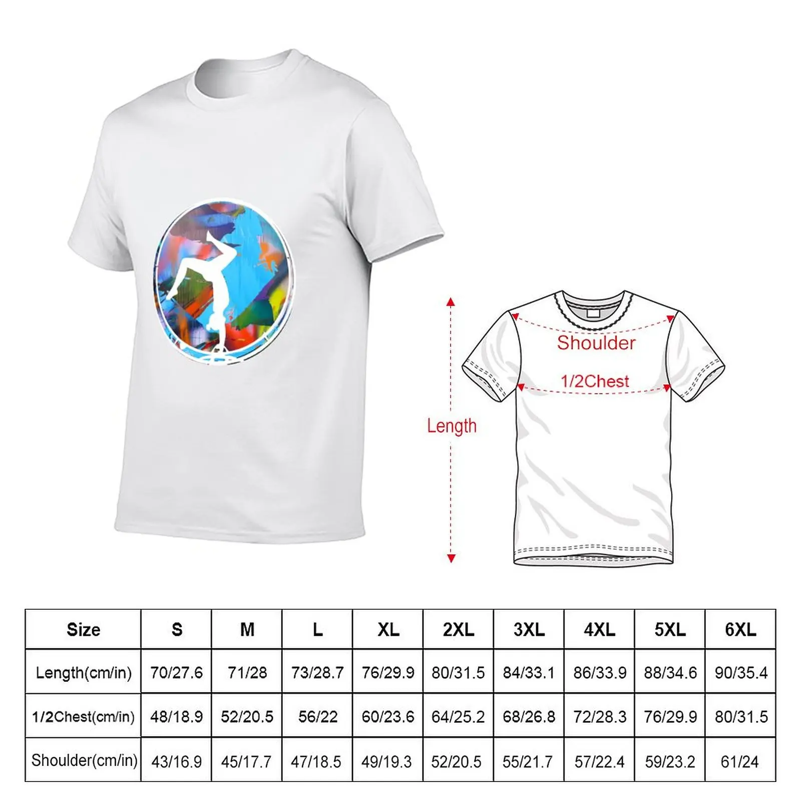 wheel, sport, wheel, gymnast, graffiti T-Shirt Casual Everyday Short Sleeve T-Shirt
