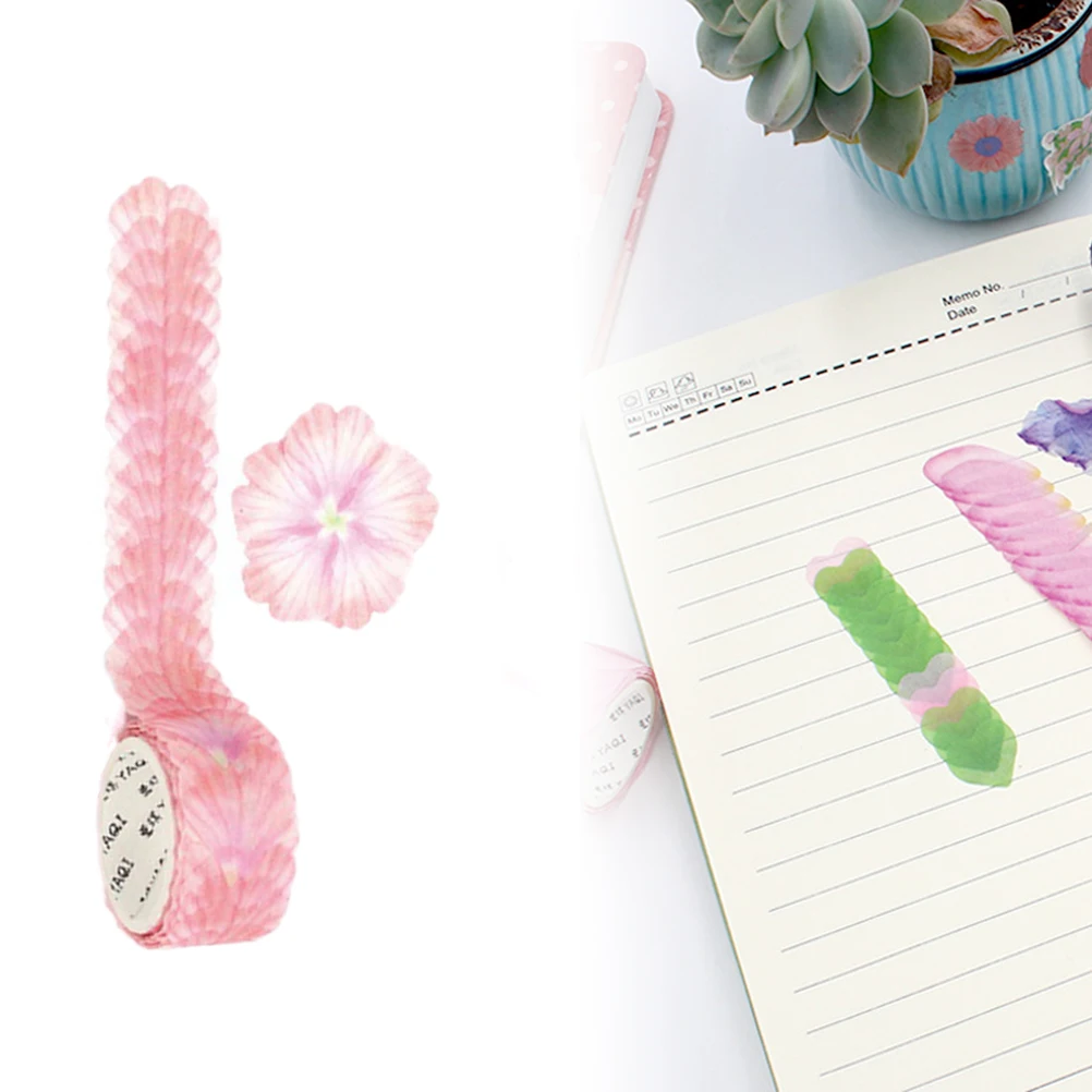 

Petal Stickers Flower Decorative Masking Tapes Scrapbook Plant Floral Journaling Beautiful Easy Use Tear Off No DIY