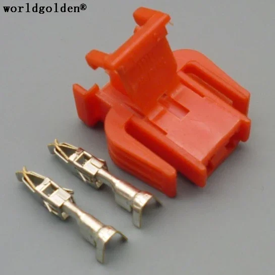 Worldgolden 2 Pin Female ABS Sensor Connector Door Light Lamp Socket Use For VW 893 971 632