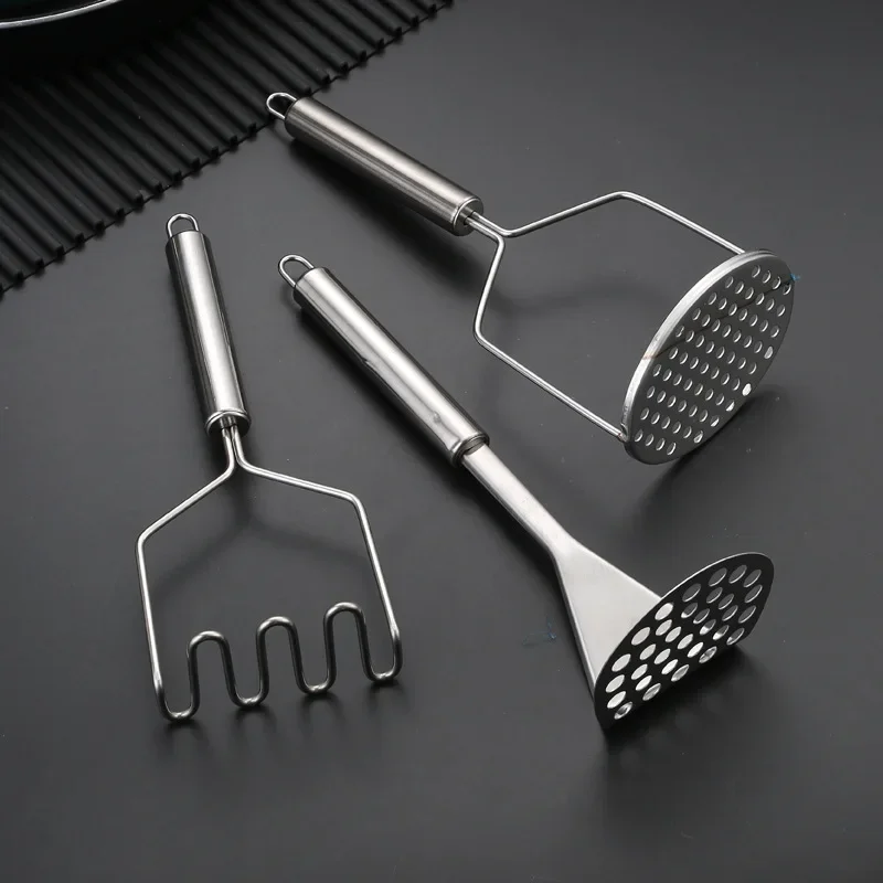 Stainless Steel Potato Masher Manual Pumpkin Grinder Yam Press Multiple Shapes Vegetable Puree Crusher Kitchen Accessories