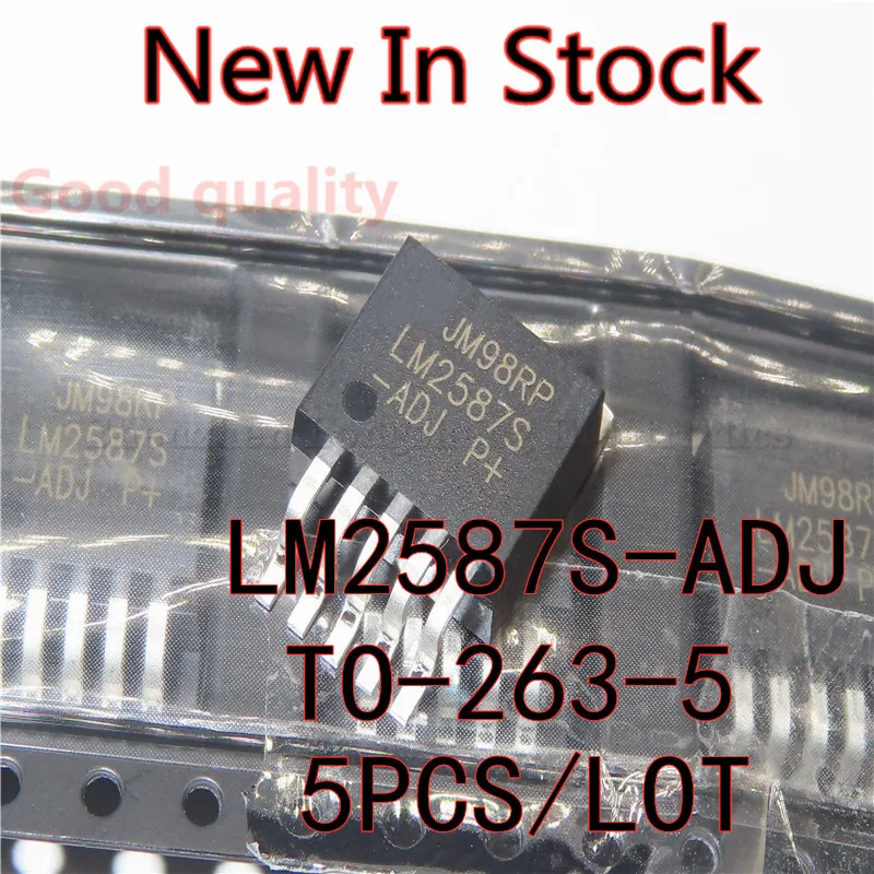 

5PCS/LOT LM2587S-ADJ LM2587S TO-263-5 SMD boost switching regulator 5A New In Stock