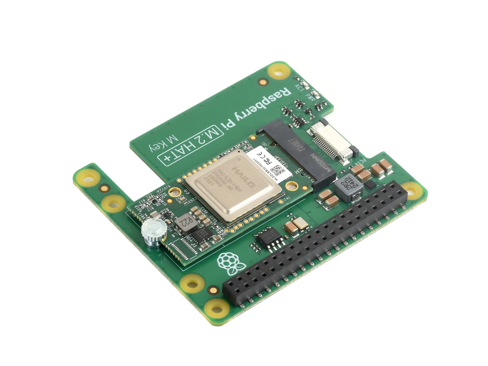 Imagem -04 - Raspberry pi ai Kit Módulo de Aceleração Hailo ai Raspberry pi M.2 Hat Mais 13tops Potência de Computação