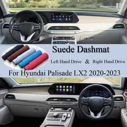 For Hyundai Palisade LX2 2020 2021 2022 2023 Suede Leather Dashmat Dash Mat Cover Dashboard Pad Sunshade Carpet Car Accessory