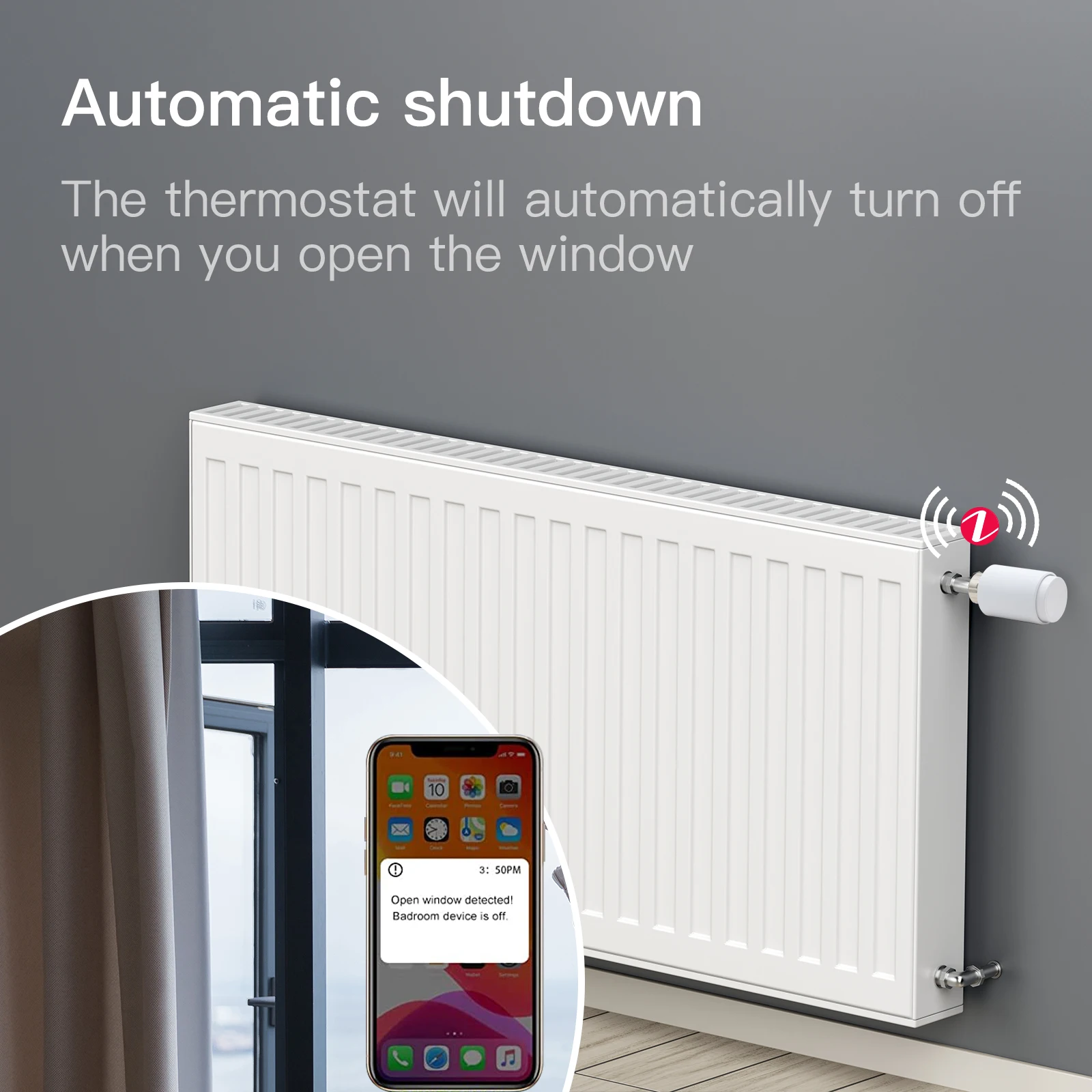 BSEED Zigbee Smart Thermostatic Radiator Valve Thermostat Temperature Controller Support Smart Life Tuya App Alexa Voice Control