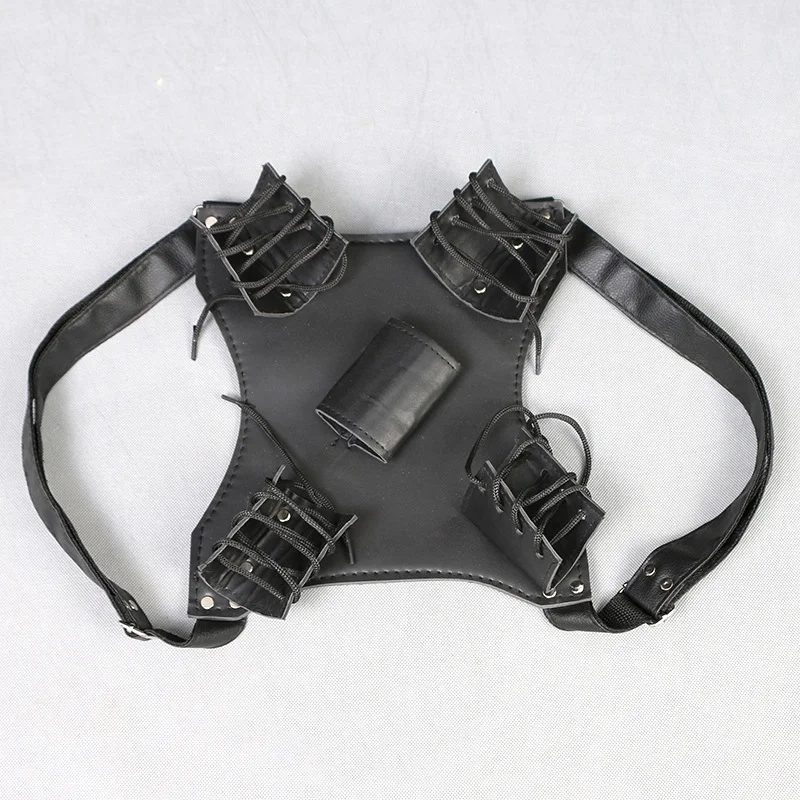 Medieval Double Katana Sword Belt Holster Anime Demon Cosplay Prop Samurai Sabre Waist Real Japan Katana Backpack Holder Decor view 3
