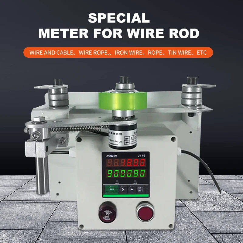 Roller Electronic Cable Meter Counter, Digital Display With Alarm Reminder