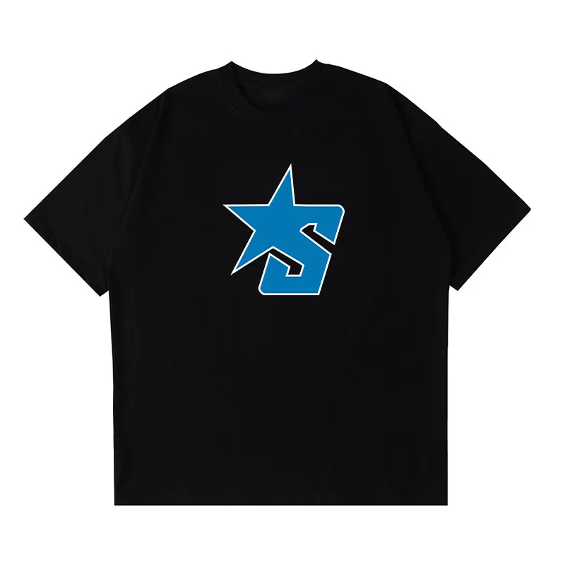 

Fashion 2025 summer new couples short-sleeved T-shirts with a loose fit are suitable for daily wear for couples