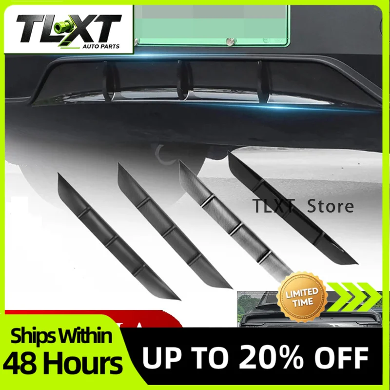 Rear Bumper Spoiler Lip Launch Plate Diffuser for Telsa Model Y Juniper 2025 2026 Without Drilling Decoration Accessories    ﻿