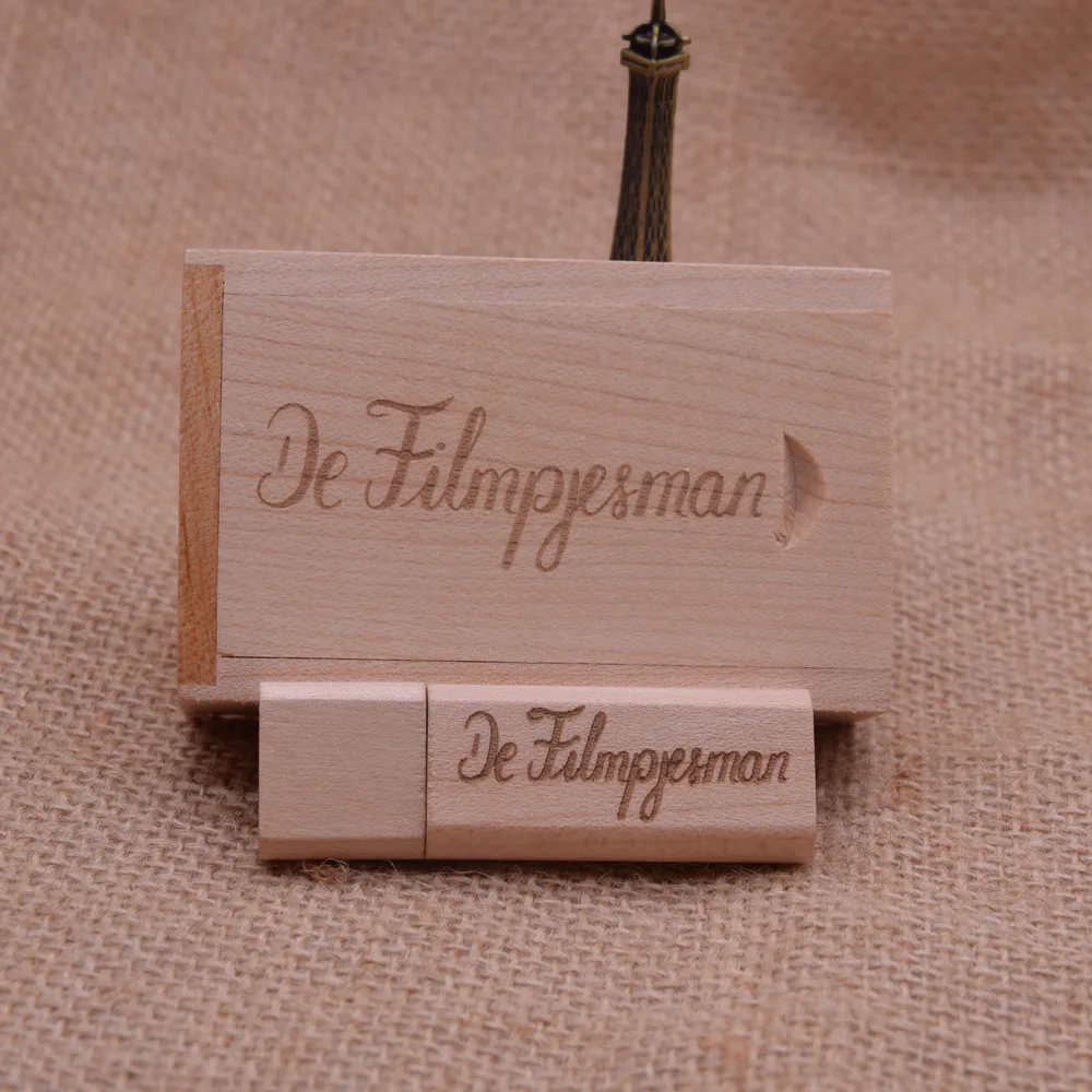 50 teile/los High-speed USB-Stick 3,0 Holz Bambus Pendrive 4GB 16GB 32GB 64GB 128GB Pen Drive Hochzeit Geschenk Kostenloses LOGO U Disk