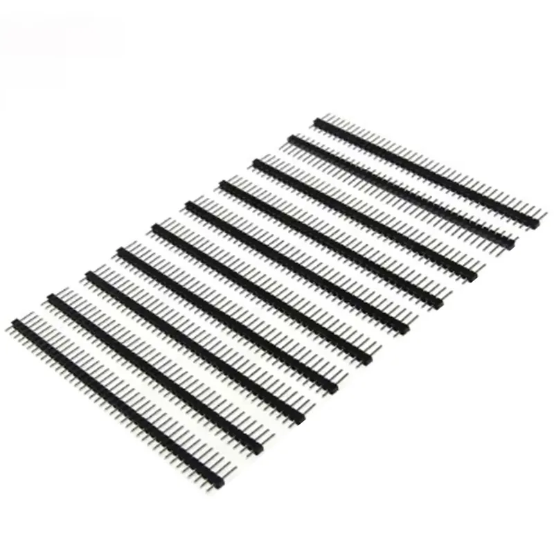 10 قطعة 40 دبوس 1x40 صف واحد الذكور والإناث 2.54 رأس دبوس قابل للكسر PCB JST موصل قطاع لاردوينو لتقوم بها بنفسك عدة