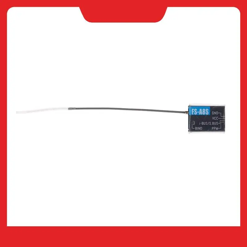 FLYSKY 2.4G PPM 8CH جهاز استقبال صغير FS-A8S استقبال V2 طبعة محسنة لمتعدد الدوار #5
