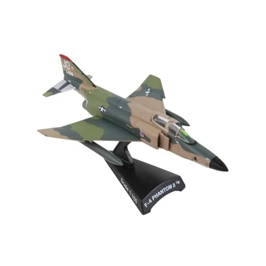 

F-4 Phantom II™ Southeast Asia Camo Die-Cast Model 1:155 Scale ersonic Fighter-Bomber Replica with Display Stand, Highly Detail