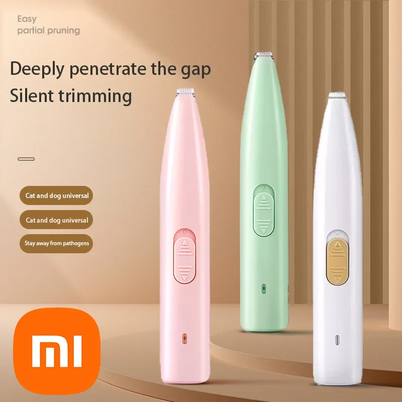 Xiaomi آمنة اللاسلكية القط مخلب المتقلب منخفضة الضوضاء المتقلب منطقة صغيرة الكلب المتقلب للجمال LED تنظيف فرشاة الحيوانات الأليفة الشعر الحلاقة عيون