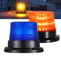 Car Truck Police Roof Top Warning Light Emergency LED Strobe Light Flashing Beacon With Magnetic Base For Security Auto 12V 24V