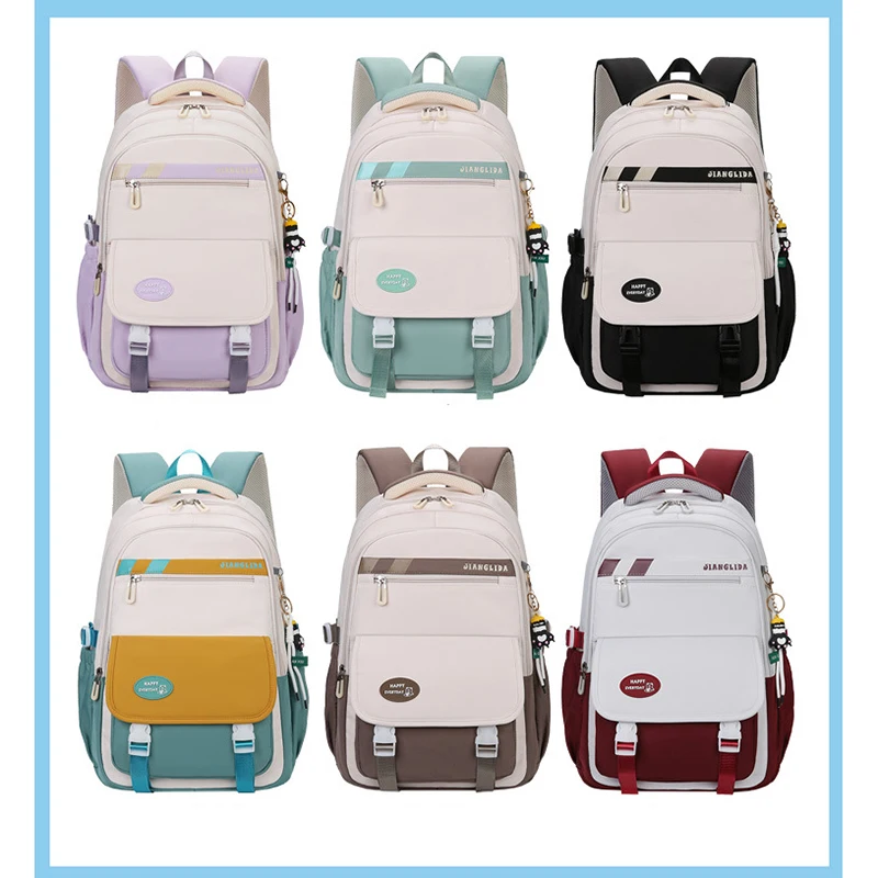 Backpack Children School Bag Back Pack For Boy Girl Kid Child Teenager Class Schoolbag Primary High Bookbag Female Women Teens