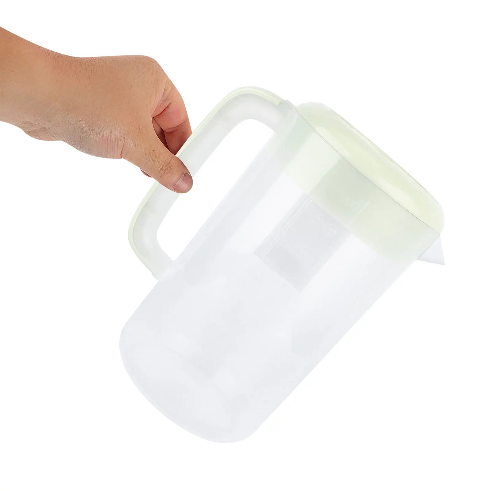 

1 pc 4000Ml Cold Water Pitcher Clear Plastic Beverage Dispenser For Home Cafe Milk Tea Store Large Capacity Easy Clean Sturdy