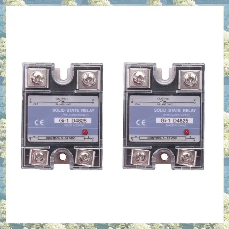 Новинка-2X SSR 25A 3-32 В постоянного тока до 24-480 В переменного тока, однофазное твердотельное реле, управление постоянным током, напряжение нагрузки AC MGR-1 D4825