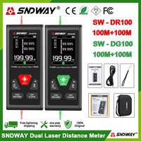 SNDWAY SW DR60 DR100 DG60 DG100 Laser Distance Meter Bidirectional Laser Tape Measure Two Way Electronic Level Range Finder
