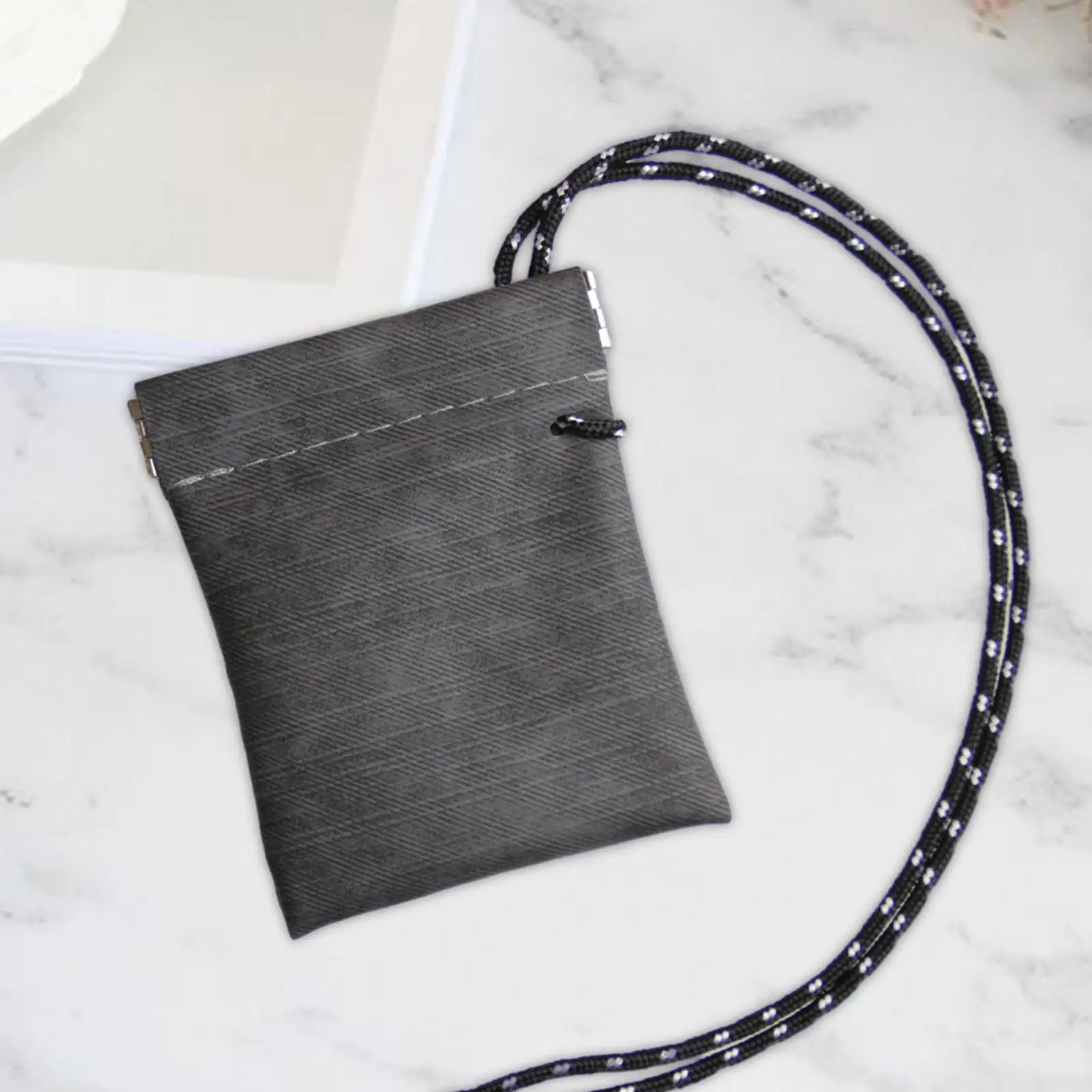 2-4pack Hanging Neck Pouch Key Bag Small Wallet Storage Bag for Men Women Earbud