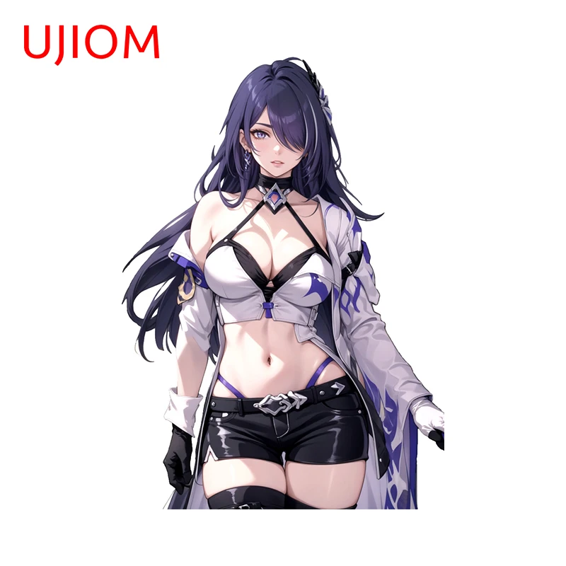 UJIOM 13cm X 9.3cm Cool Anime Girl Acheron Honkai Star Rail Cute Wall Stickers Interesting Kids Room Decal Wardrobe Wallpaper