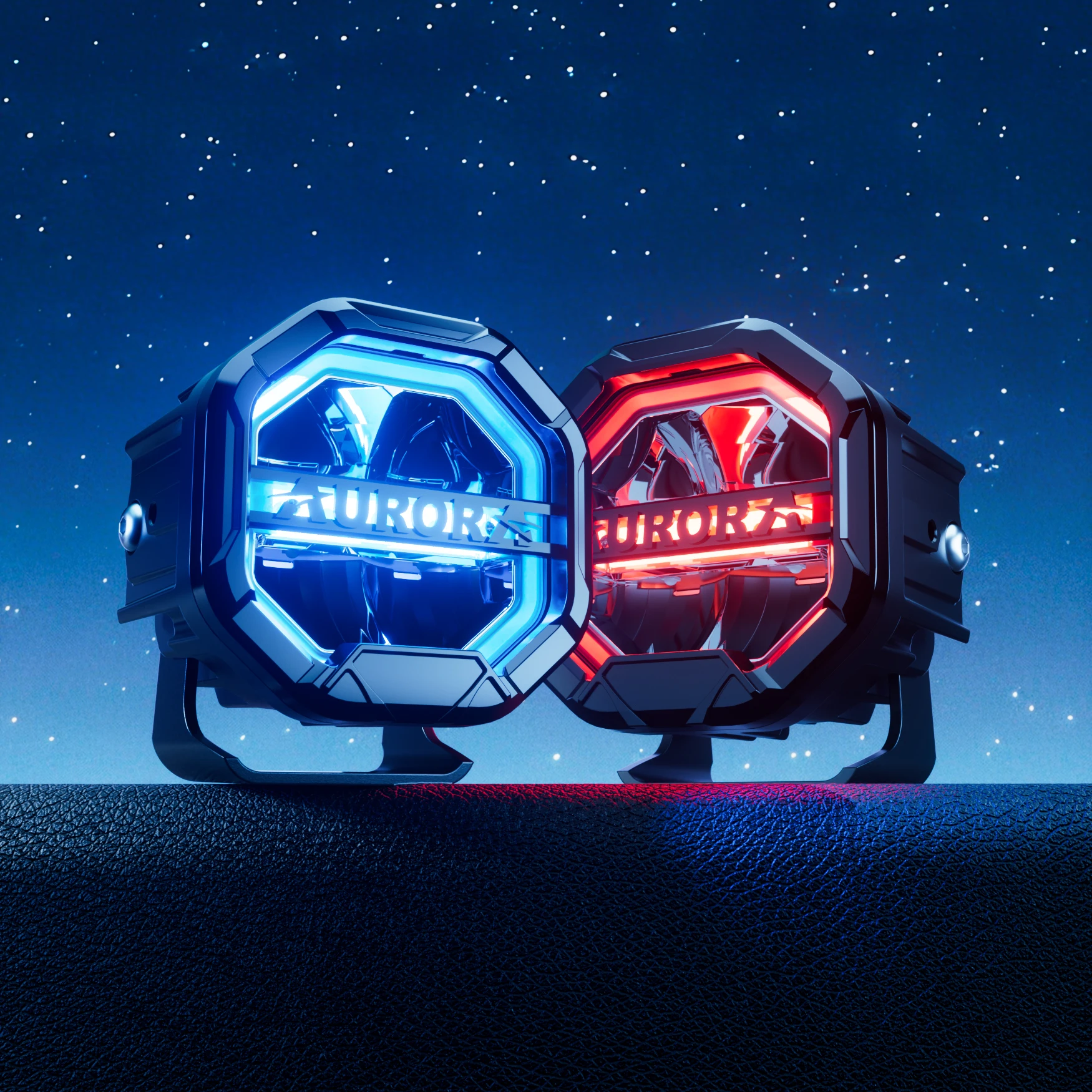 

Новые запатентованные 4-дюймовые RGB LED противотуманные фары AURORA 4x4 для бездорожья