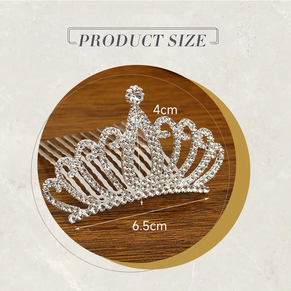 Crown Headdress Children\'s Birthday Gift Korean Version Of The Princess Performance Comb Hair Accessories Hairpin Bridal Tiara