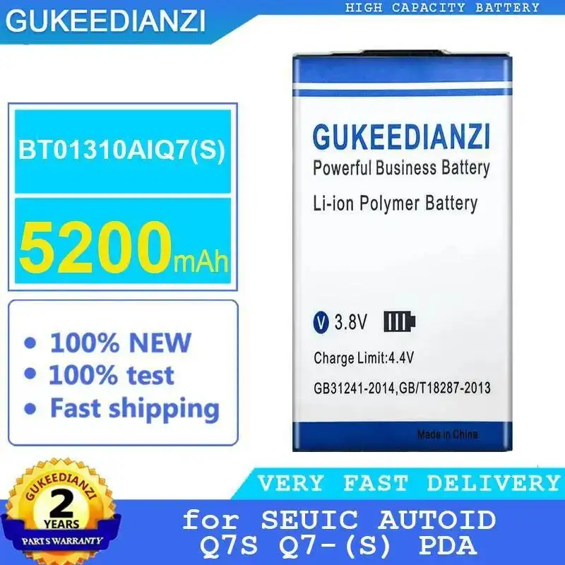 

Надежный источник питания, портативный терминал сканера, легкий аккумулятор для Seuic Autoid Q7S Q7- S Pda BT01310AIQ7 5200 мАч