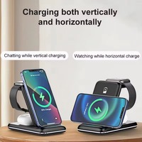 3 in 1 Wireless Charger Stand Foldable Fast Charging Station Phone Holder For iPhone 16 15 14 13 12 Pro Max Apple Watch Airpods