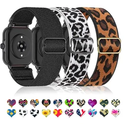 Shiny Elastic strap For Amazfit gts 4-3-2-2e-mini/bip-U-S-lite/Stratos 2 20mm/22mm band Bohemian Pride bracelet gtr-4-3-3pro-2e