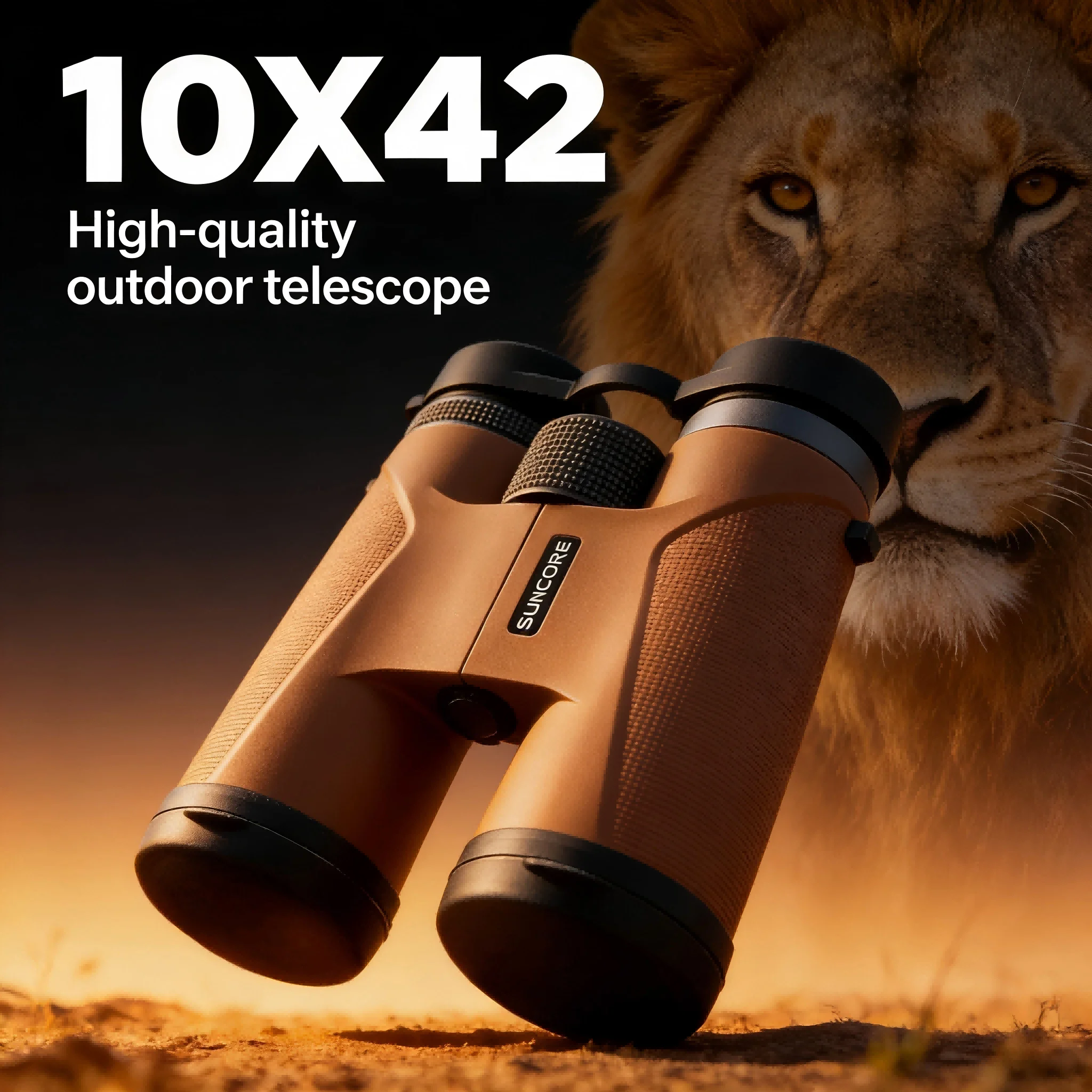 

Бинокль SUNCORE 10x42 с регулировкой фокуса, легкий, для путешествий и активного отдыха