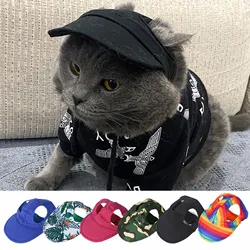 2024 New Pet Dog Sun Hat Summer Shade Baseball Cap Tongue Hat Cat Accessories Dog Hat Accessories Baseball Caps Designer قبعات