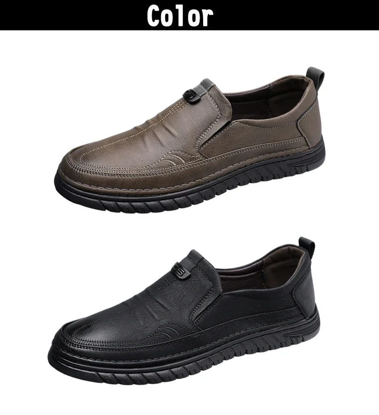 Herren Business-Slipper mit weicher Sohle, bequeme Freizeitschuhe, rutschfest, verschleißfest, Slip-On-Herrenschuhe-HT999 – Detail 2