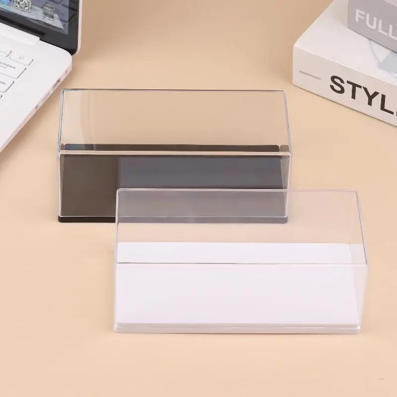 Soporte acrílico transparente, práctico estuche de exposición para coche modelo fundido a escala 1/43, estante de juguetes a prueba de polvo DIY, 1 Uds.