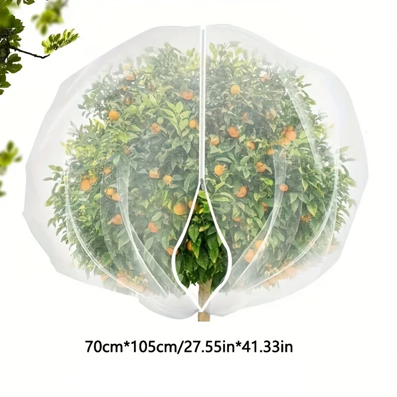 1pc Insect Proof Bag Mesh Cover Nylon Mesh Bag Bird Fly Proof Gardening Orchard Vegetable Bag Drawstring