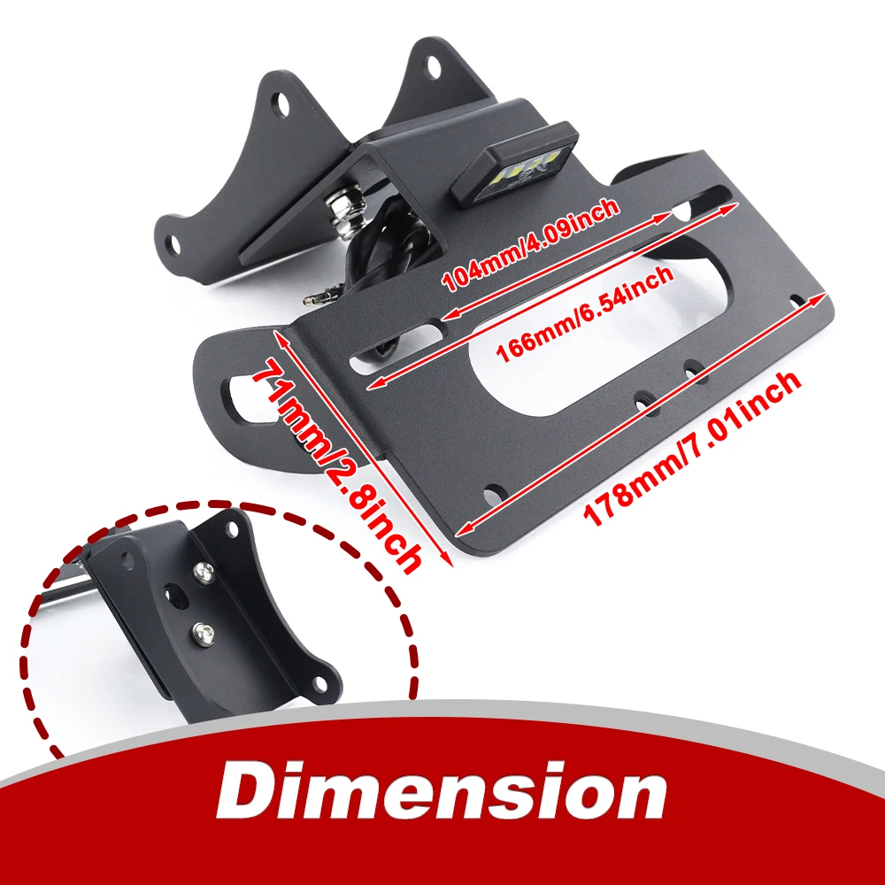 For Honda CBR1000RR ABS 2017-2026 CBR1000RR SP SP2 Rear Tail Tidy Fender Eliminator Number Plate Kit License Plate Holder