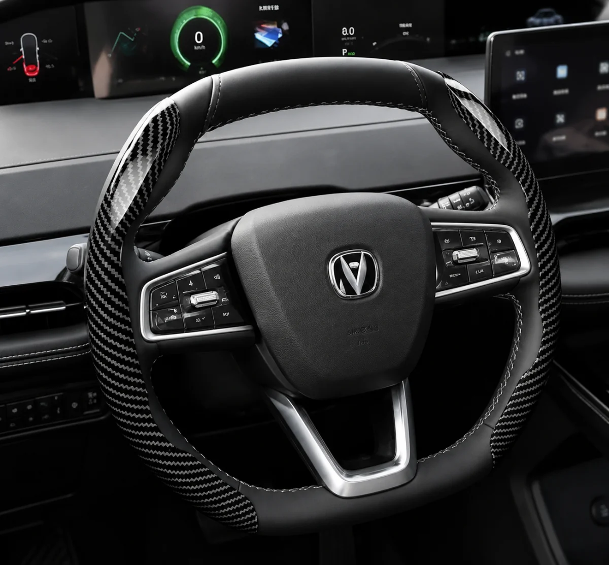 For Changan Suede Texture Steering Wheel Cover Fits Cs35 Plus Alsvin Cs55 Unit Cs95 Uni-t