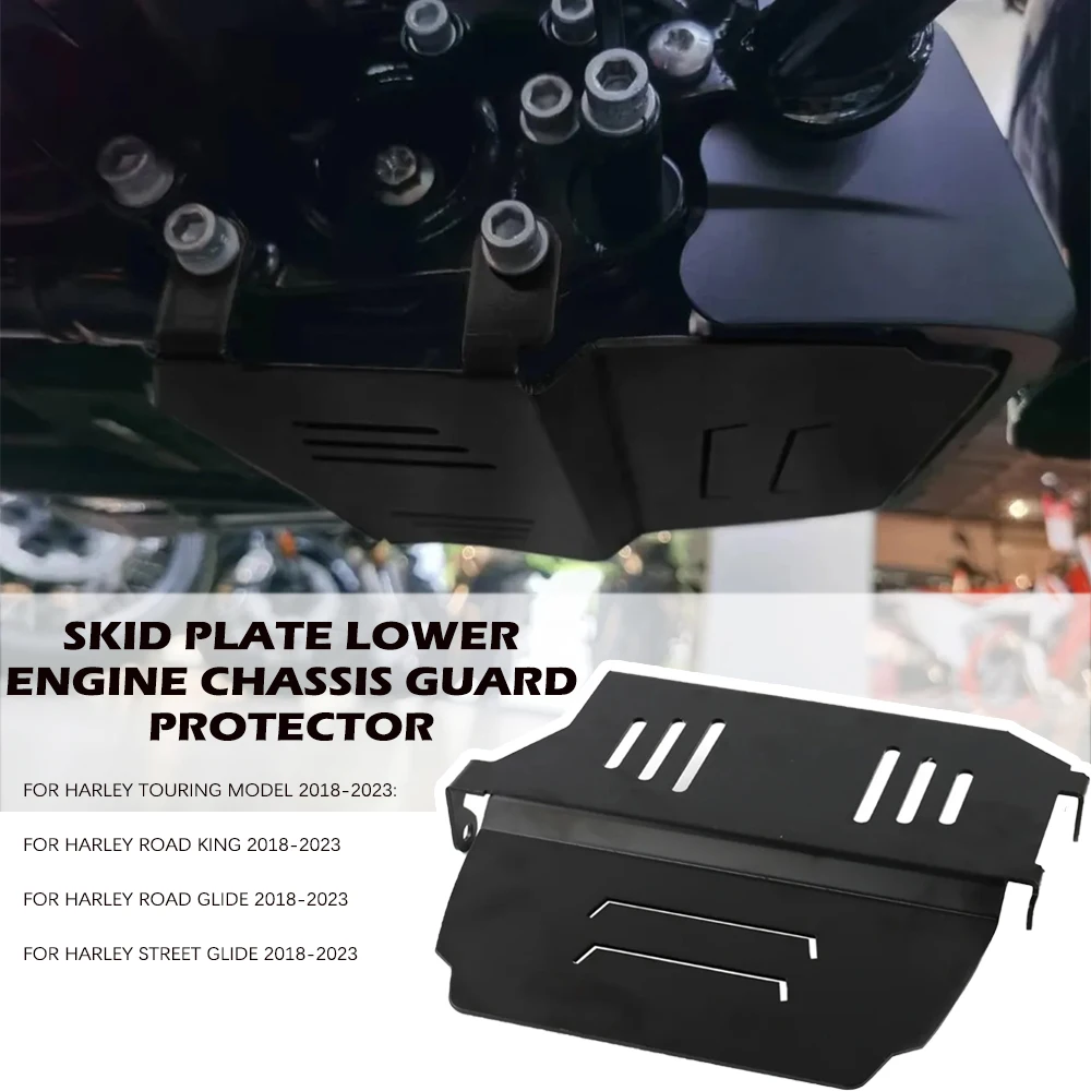 

Защитная пластина для двигателя и шасси Harley Road King Touring Model Road Glide 2018-2023, НОВЫЙ аксессуар для мотоцикла