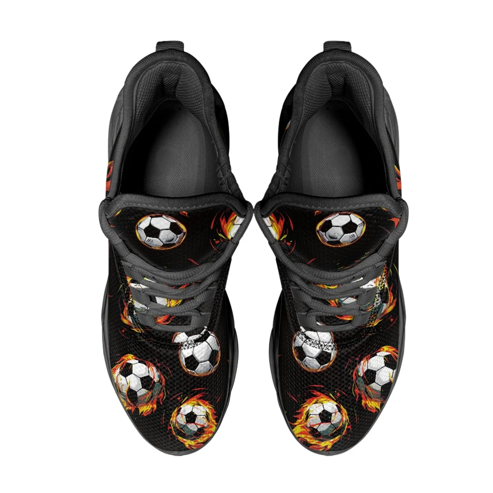 PENSTROLL Breathable Running Shoes Casual Mesh Sneakers for Sports Boys Football Pattern