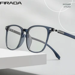 FIRADA Fashion Comfortable Glasses Vintage Ultra Light Plus Size Eyeglasses Optical Prescription Eyewear Frame Men Women BV3017B