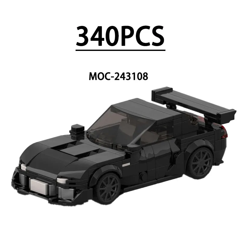 

Конструктор MOC-243108: Модель гоночного суперкара, 340 деталей, развивающая игрушка для детей, подарок на День рождения, Рождество, Новый год