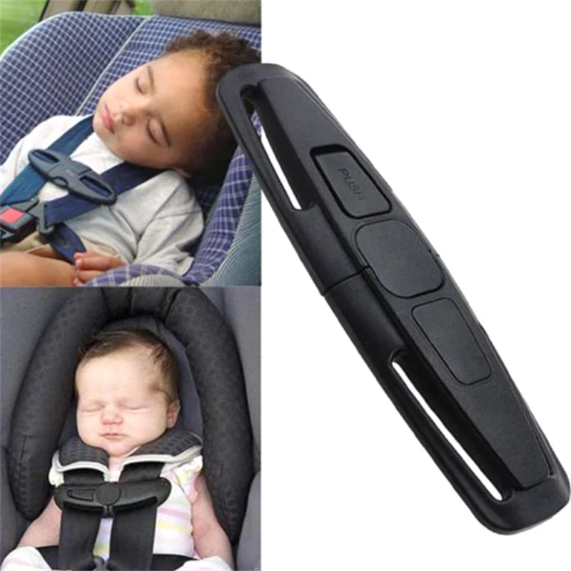 Black Car Baby Safety Seat Strap Belt Harness Chest Clip Safe Buckle For Baby Kid Child Safety Seatbelt Buckle Latch Accessories