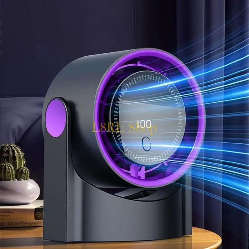 L8RE Electric Fanless for Office Desk أو Doom Goom Nightstands USB مكيف هواء قابل لإعادة الشحن مع بطارية 1200 مللي أمبير في