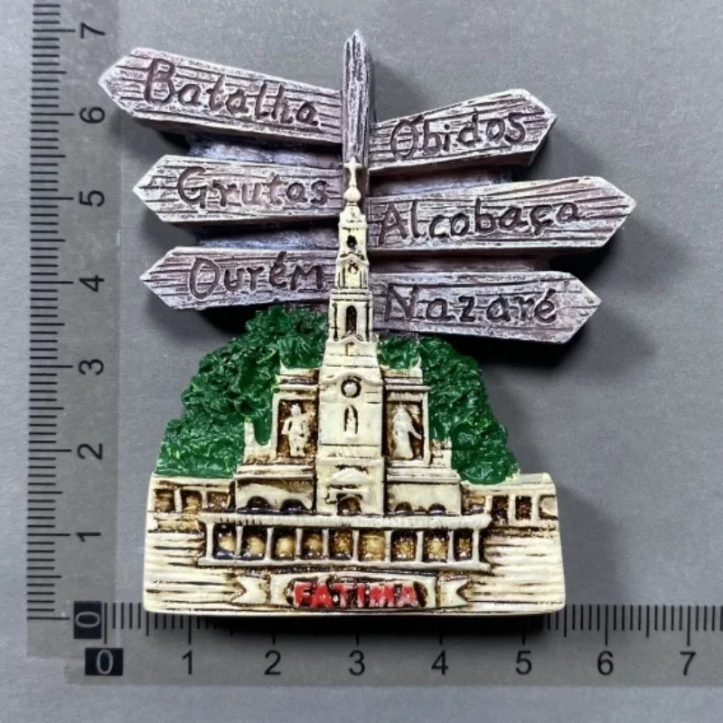 Portugal Tourist Souvenir Fridge Magnets Sintra Lisbon Porto Madeira 3D Resin Refrigerator Stickers Home Decoration Gifts