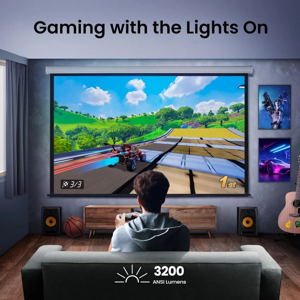 BenQ TK710 4K UHD Laser Projector 3200 Lumens Auto Focus for Home Theater Business Education DLP Proyector 20000 Hrs Light Life