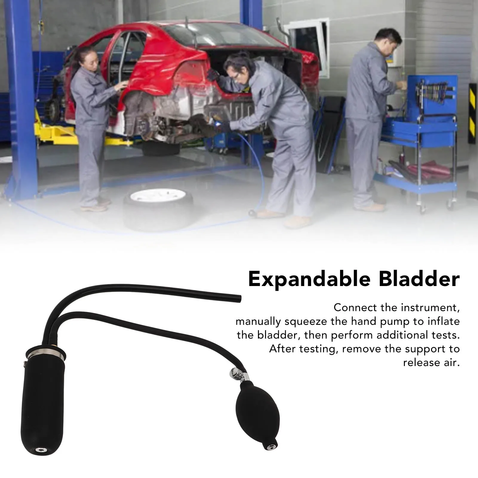 

Универсальный легкий впускной адаптер, дымовой пузырь для автомобильного детектора утечки дыма, диагностический тестер