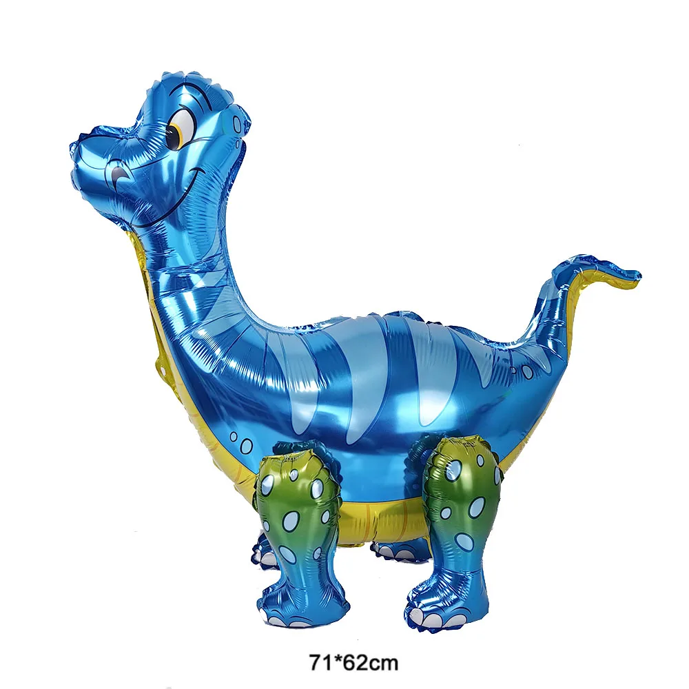 Dinosaurier-Party-Deko 32 Zoll Dinosaurier-Zahlenballons für 1-3 Jährige Kindergeburtstag Babyparty Matte Cartoon-Folienballons Dekorationen