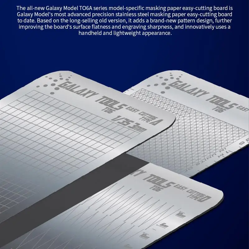 1Pc Voor Modellen Roestvrij Staal Afplakblad Gemakkelijk Snijden Type Board Hobby Gereedschap Cover Papier Gemakkelijk Snijden Type Board Craft Gereedschap